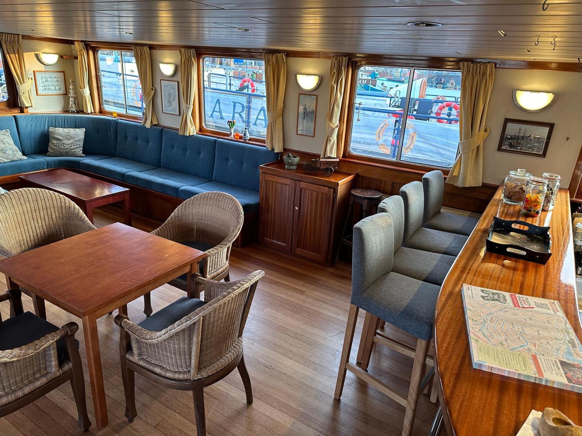 Hotelboat Angeline อัมสเตอร์ดัม ภายนอก รูปภาพ